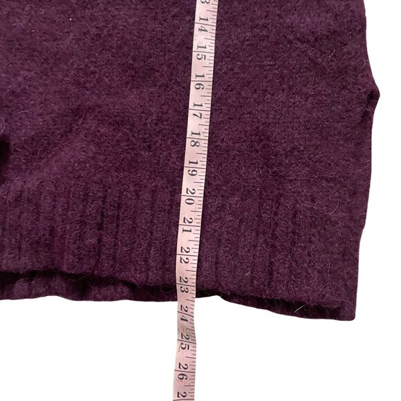 Johnny Was Womens Burgundy Wool Blend Sweater Size Note - Picture 4 of 8